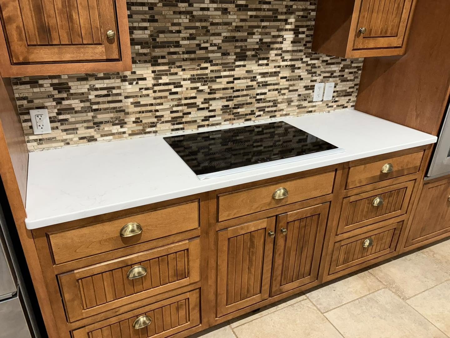 Cooktop Countertop Replacement — Oak Bay Rock & Tile