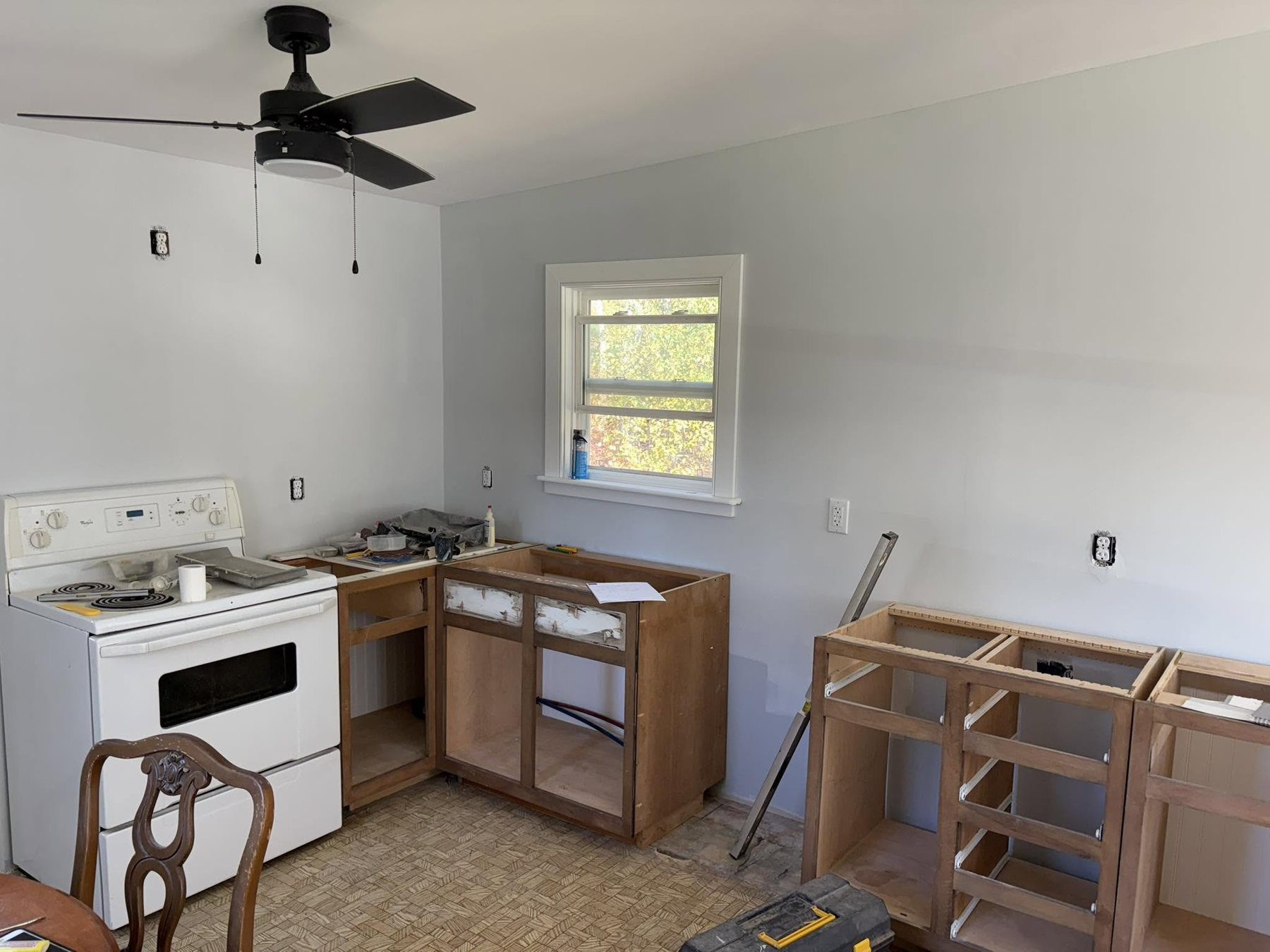 Original kitchen layout before the renovation.